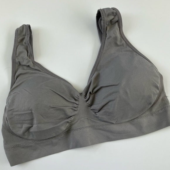 Bralettes, three pack! 3 colors, blk, beige, gray, 2X with shaping insert - Picture 6 of 9